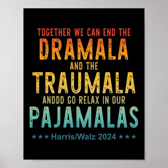 Tillsammans kan vi stoppa Dramala och Traumala A Poster (Framsidan)