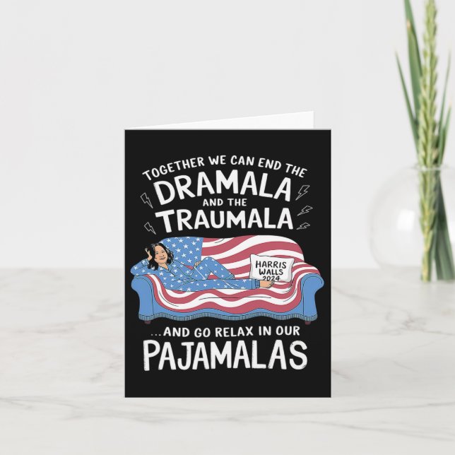 Tillsammans kan vi stoppa Dramala och Traumala Paj Kort (Framsida)