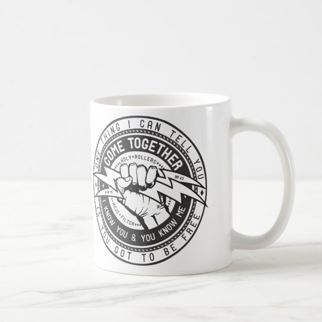 Tillsammans kommer den fackliga logotypen kaffemugg (Höger)