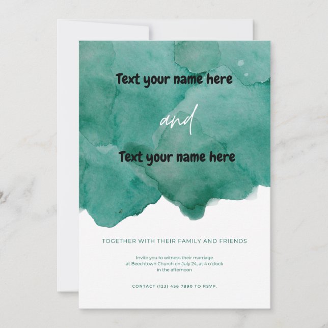 Tillsammans med sina familjer och vänner inbjudningar (Framsida)