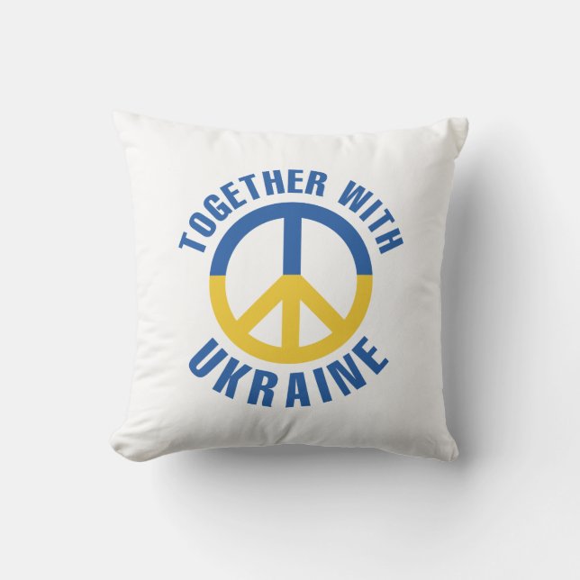 Tillsammans med Ukraina Kudde (Framsida)