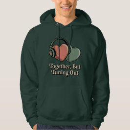 Tillsammans, men stänga av | Humor för relationsst Hoodie