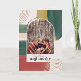 Tillsammans och merry | Foto Arch Modern jul Anteckningskort