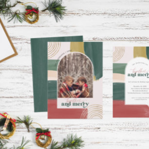 Tillsammans och merry   Foto Arch Modern jul Julkort