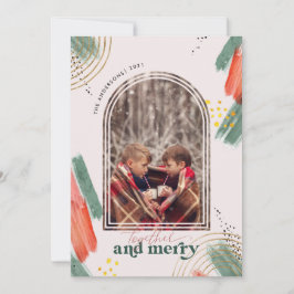 Tillsammans och merry | Foto Arch Modern jul Julkort