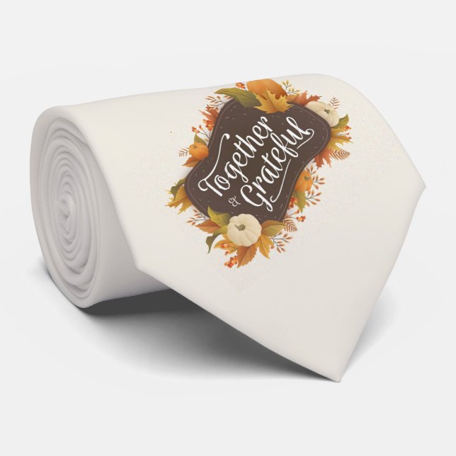 Tillsammans och tacksamt slips (Rullad)