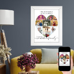 Tillsammans Personlig Hjärtformade 9 Fotokollage Poster<br><div class="desc">Skapa din egen personlig poster med 9 av dina favoritfoton och din familjs namn. Fotomallen har ställts in för att skapa en fotokollage i form av ett kärlek-hjärta och visa bilder i en blandning av porträtt och liggande format. Ladda upp foton som arbetar i rader, från överkant till grund. Utformningen...</div>