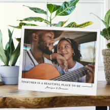 Tillsammans | Personlig Par Photo Plaque