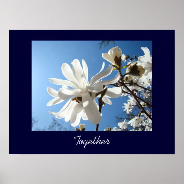 Tillsammans poster konst inspiration Blå himmel Ma (Framsidan)