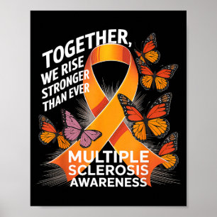 Tillsammans reser vi oss Multipel skleros medveten Poster