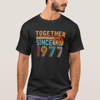 Tillsammans sedan 1977: Retro Stil 44:e Bröllop An T Shirt