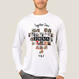 Tillsammans Sedan År 22 Hjärta Fotokollage Par T Shirt