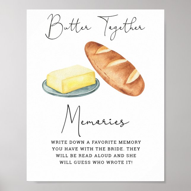 Tillsammans som smör - Minnen med bruden Poster (Framsidan)