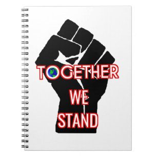 Tillsammans står vi anteckningsbok