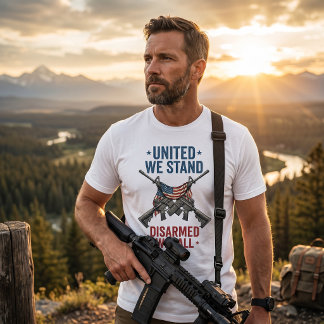 Tillsammans står vi, avväpnade faller vi t shirt