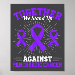 Tillsammans står vi upp mot bukspottkörtelcancer m poster