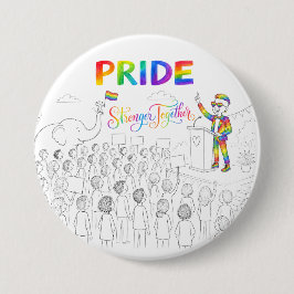 Tillsammans starkare PRIDE-knapp Knapp