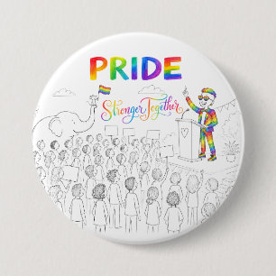 Tillsammans starkare PRIDE-knapp Knapp