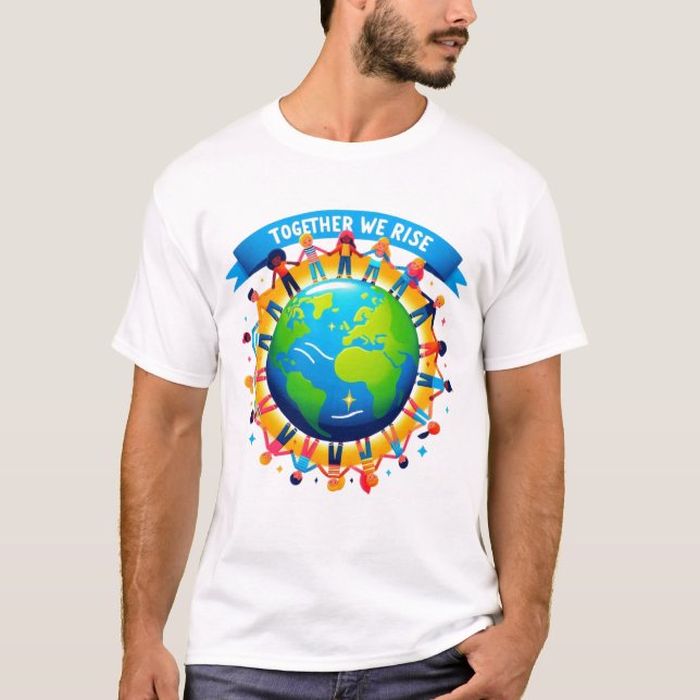 Tillsammans Stiga upp Diversity Unity T-Shirt (Framsida)