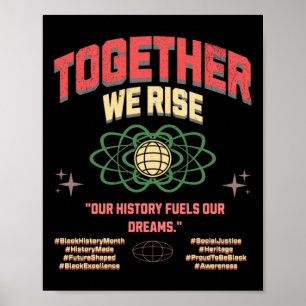 Tillsammans Stiga upp vi Black Lives Rational Harm Poster