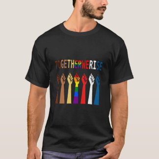 Tillsammans Stiga upp vi grundläggande T Shirt