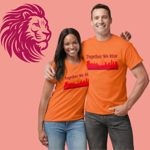 Tillsammans Stiga upp vi Singapores nationaldag T- T Shirt