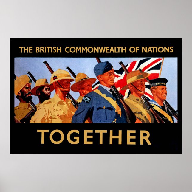 Tillsammans ~ The British Commonwealth of Nations Poster (Framsidan)