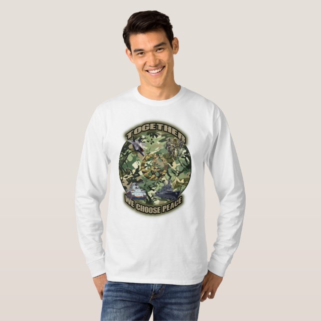 Tillsammans väljer vi fred t shirt (Hel framsida)