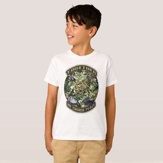 Tillsammans väljer vi fred t shirt (Hel framsida)