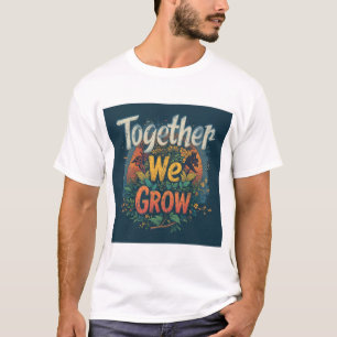 Tillsammans växer vi - vild naturkonst t shirt