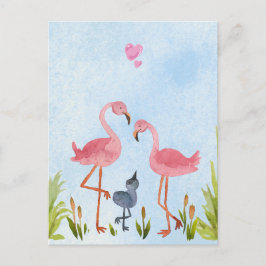 Tillsammans, vi gör en familj vykort