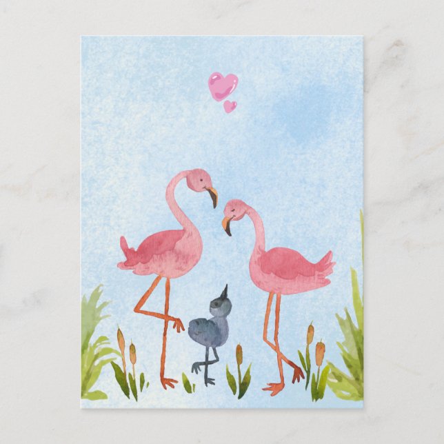 Tillsammans, vi gör en familj vykort (Framsida)