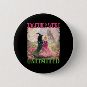 Tillsammans Witches Unlimited Rosa Grönt Witch Hal Knapp