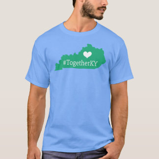 TillsammansKY Kentucky State Silhouette med Heart T Shirt