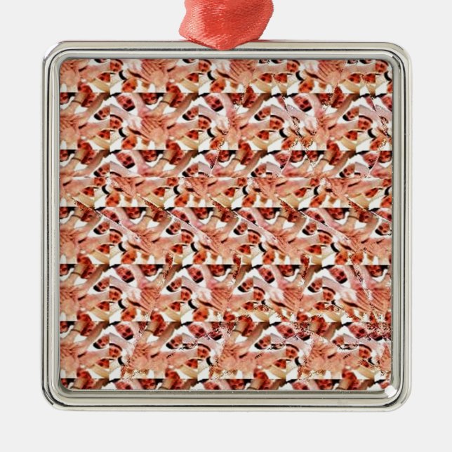 Tillsammansstereogram Julgransprydnad Metall (Framsidan)