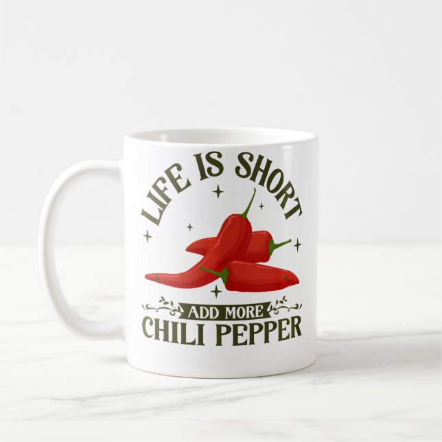 Tillsätt Mer Chilipeppar Kaffemugg (Vänster)