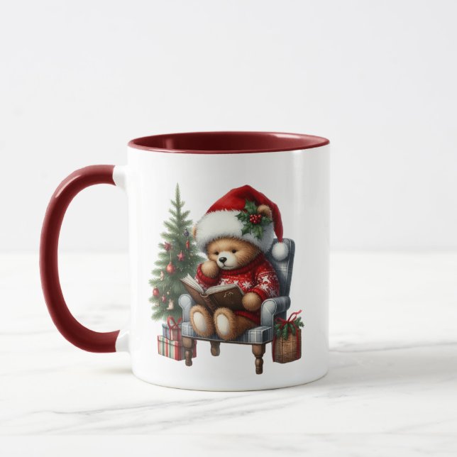 Tillsätt monogram på julklapp mugg (Vänster)