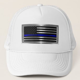 Tillsatta lagar American Flagga Blue Rand Keps