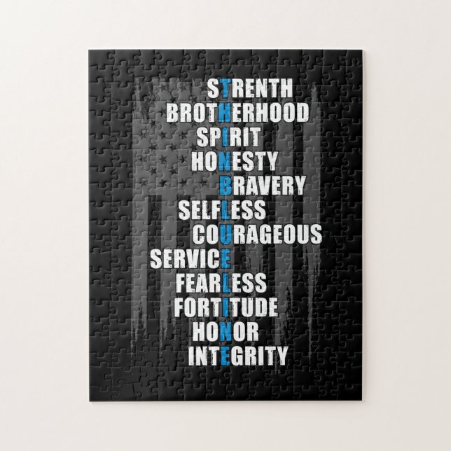 tillsatta lagar Flagga polisuppskattning Pussel (Vertikal)