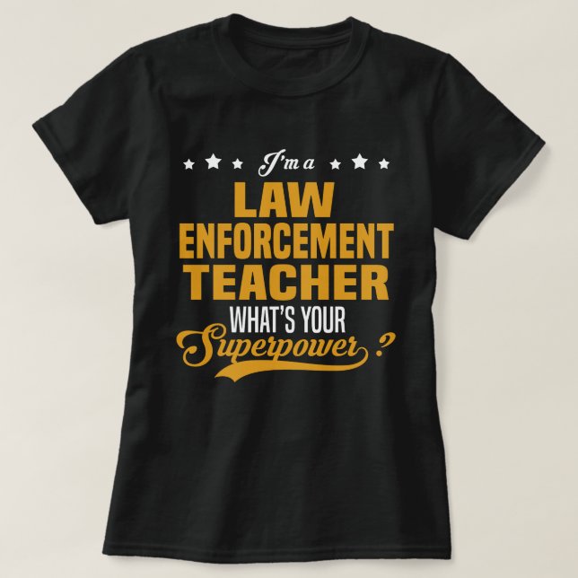Tillsatta lagar Lärare T Shirt (Design framsida)