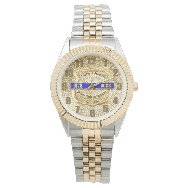 Tillsatta lagar Pension-bevakning Armbandsur (Framsida)