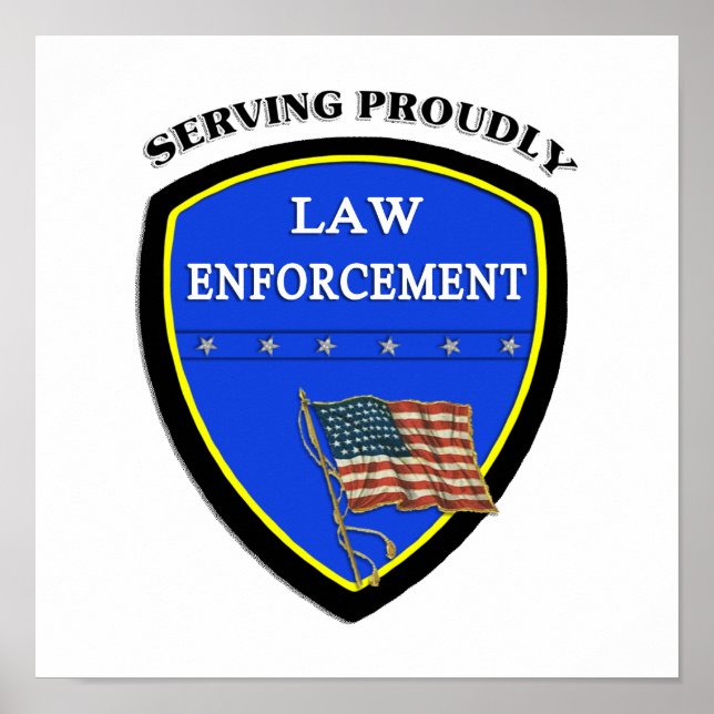 Tillsatta lagar polis Poster (Framsidan)