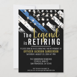 Tillsatta lagar polisavdelning Pension Party Inbjudningar