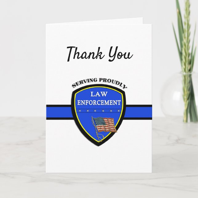 Tillsatta lagar poliskort kort (Framsida)