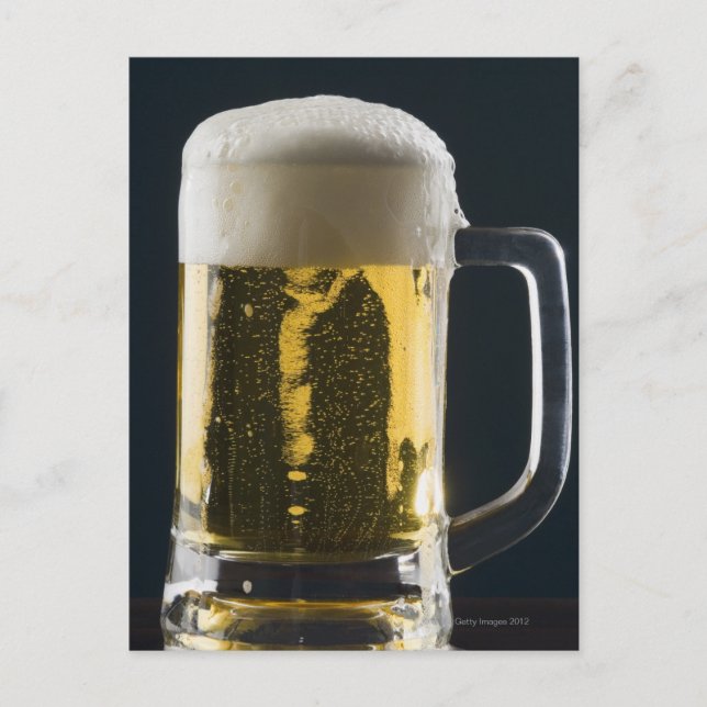 Tillslut ett glas öl vykort (Framsida)