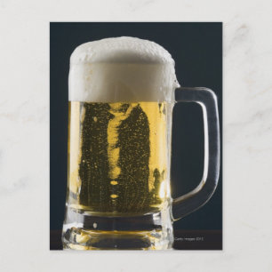 Tillslut ett glas öl vykort