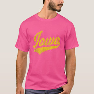 TILLSTÅND FÖR IOWA SCRIPT BASEBALL VARSITY SPORTS T SHIRT
