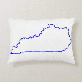 Tillstånd för Kentucky Blue-konturaccent Pillow Prydnadskudde