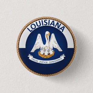 Tillstånd för Louisiana Flagga-sialknappen Knapp