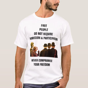 Tillstånd och deltagande (ljus) t shirt